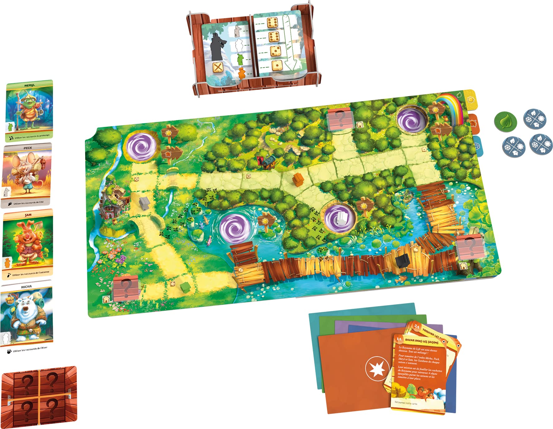 Space Cowboys Guardians of the Seasons - Gra planszowa - od 2 do 4 graczy - 7 lat i więcej - gra francuska