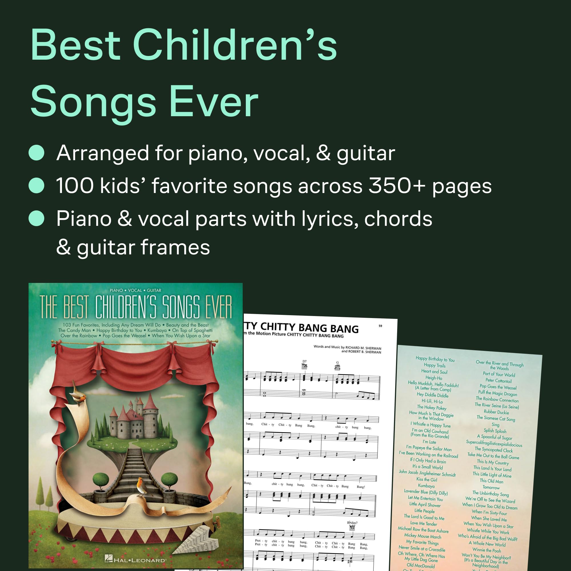 Best Children's Songs Ever: Piano, Vocal, Guitar (Piano, Vocal, Guitar Songbook)