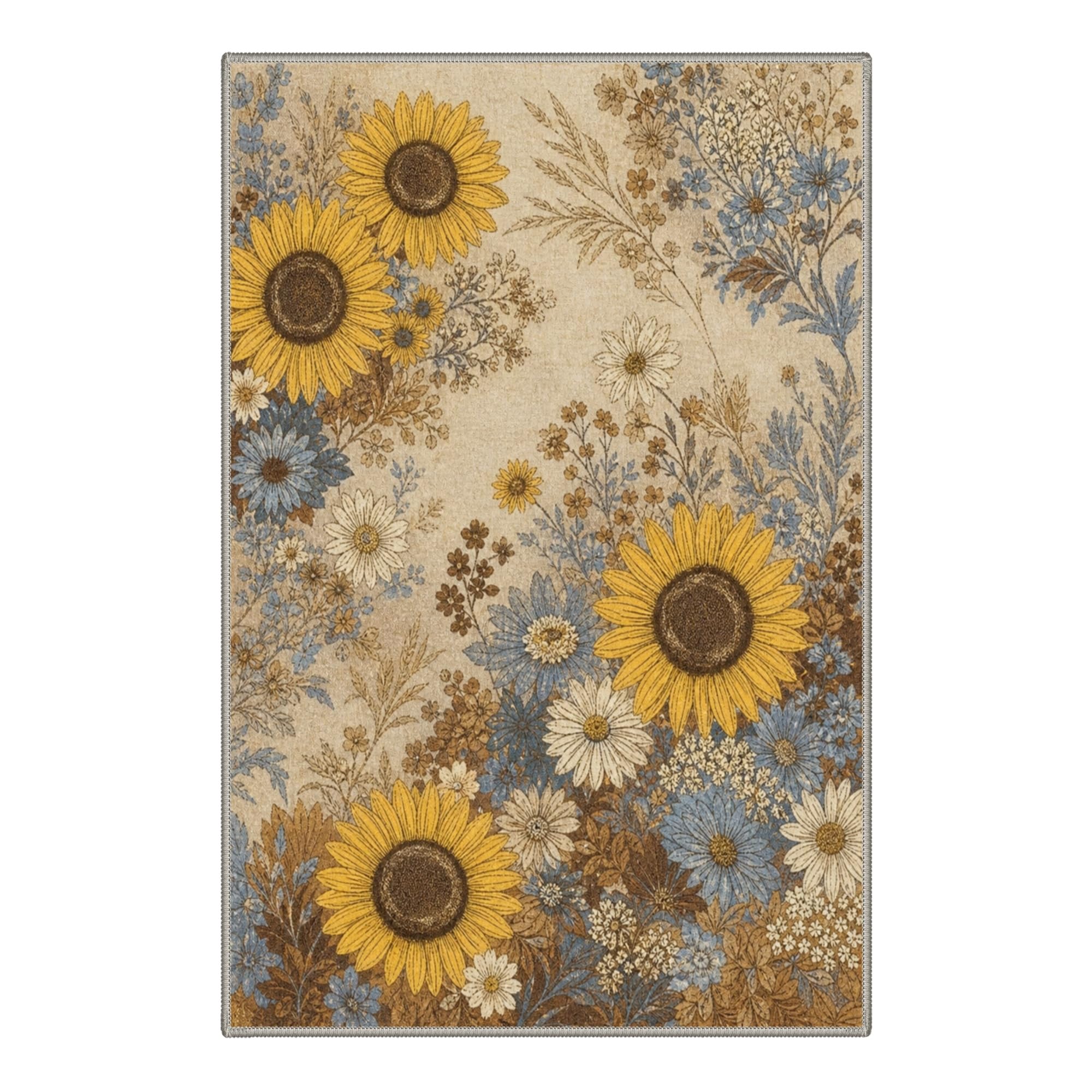 60x90cm Waschbarer Teppich Abstrakt Modern Schlafzimmer Schmutzabweisend