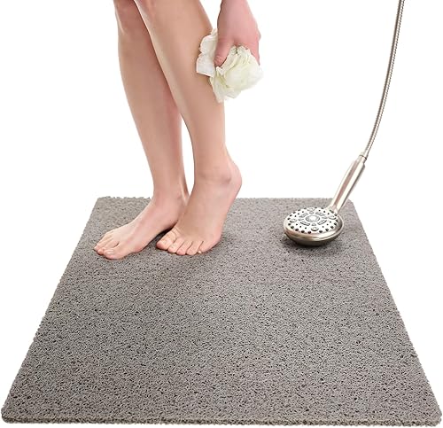 Miniatura 42 de Tapete de ducha antideslizante para bañera – Tapete de baño de lufa para baño – Tapete de baño de 40 x 16 – Tapete de baño antideslizante Gris,Aqua