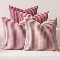 MIULEE Confezione da 4 Federa in velluto Federe per Cuscini Morbide Fodere per Cuscino