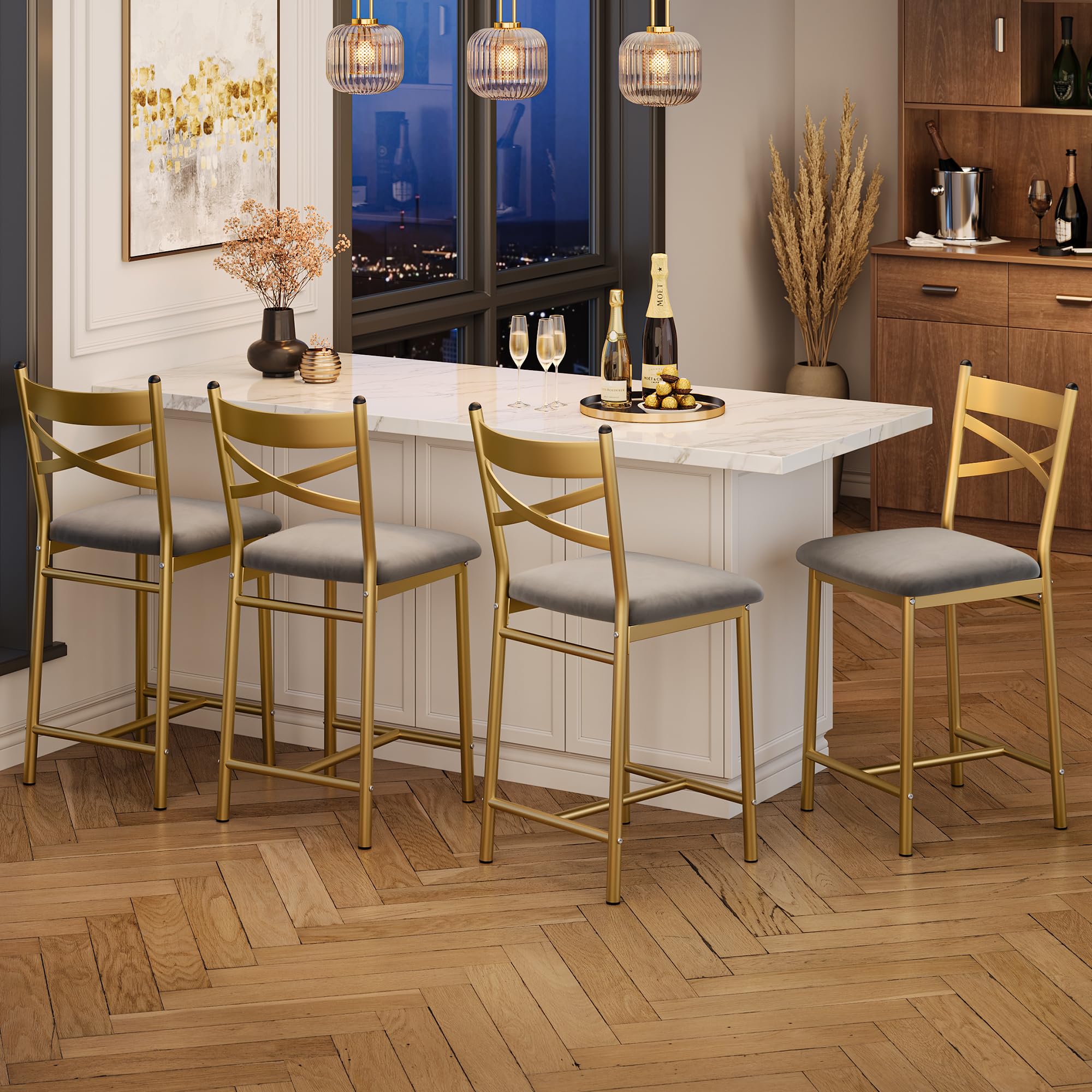 Rustic Island Stool Chairs Corrigan Studio Bar Stools,Set Of Bar