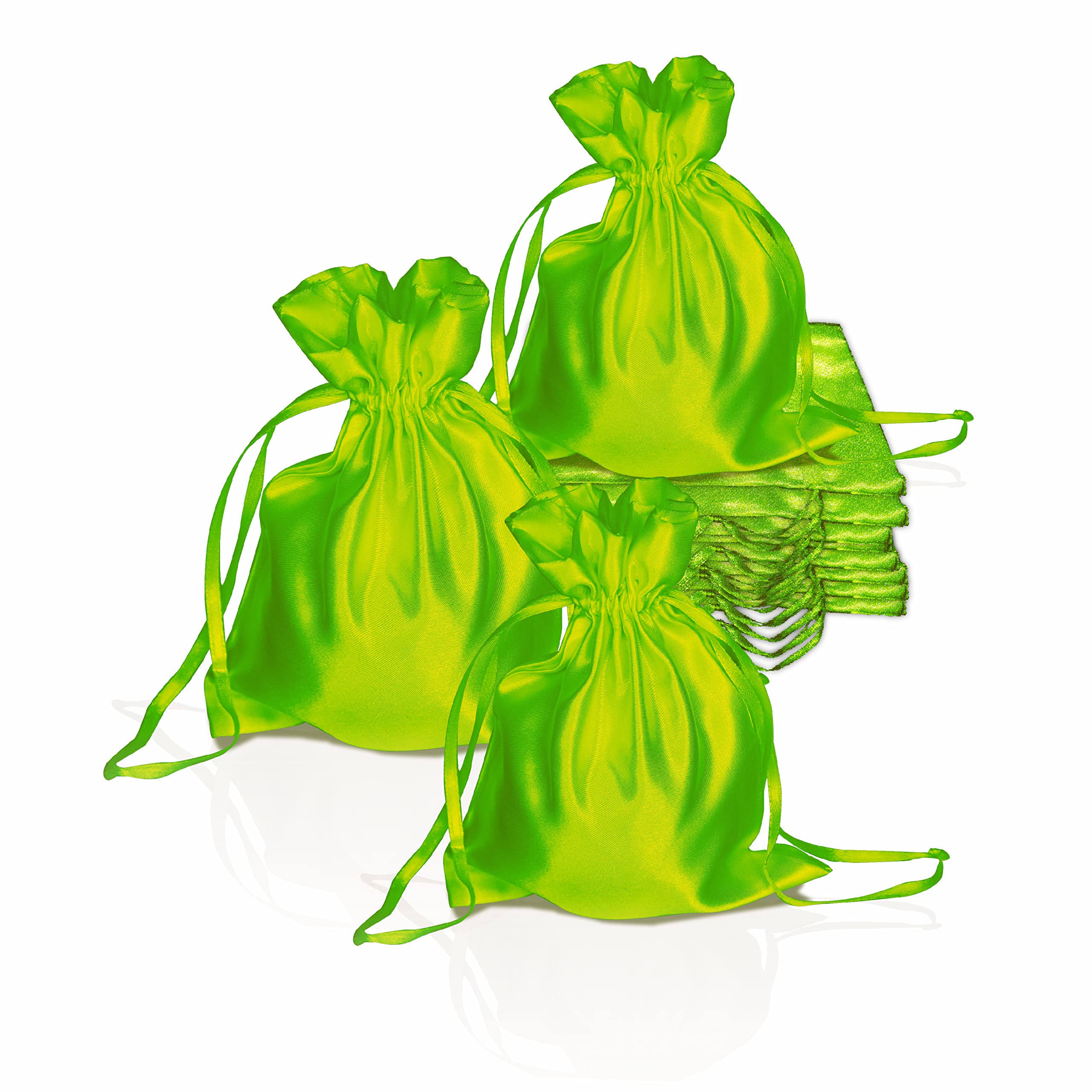 Pure Source India Metallic Satin Mix (13 * 16 cm) Organza Potli Bags Pouch Best Gift Item, Set of 10 (Green) (B0B9HBBGRP) Amazon Price History, Amazon Price Tracker
