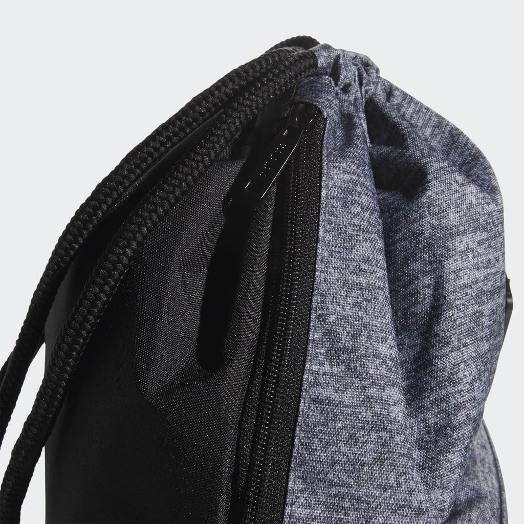  | adidas Classic 3S Sackpack, Jersey Onix Grey/Black, One Size | Drawstring Bags