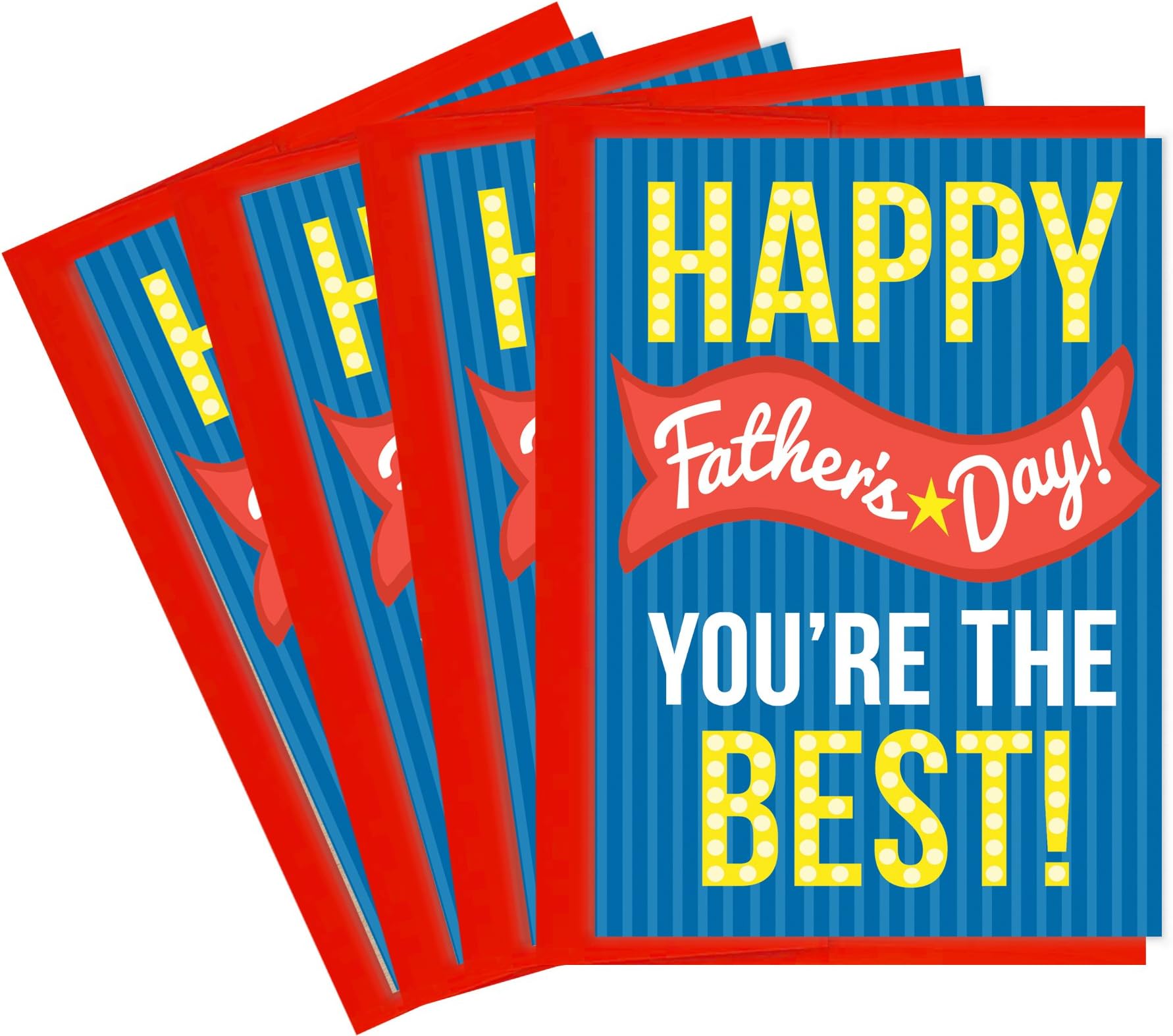 Tiny Expressions Happy Father's Day Greeting Cards with Envelopes Multipack…