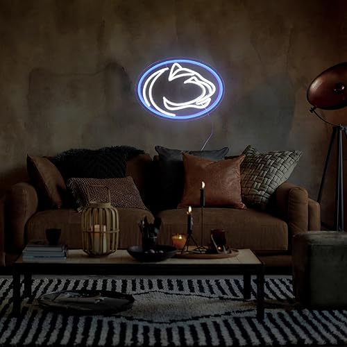 Miniatura 5 de Pen State - Letrero de neón para decoración de habitación, luz de neón, letrero de neón para hombre, decoración de pared de cueva, decoración de