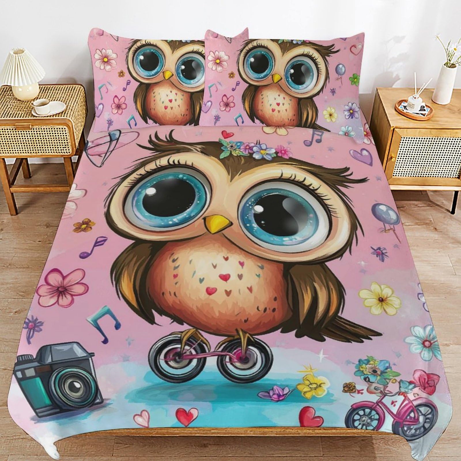 Housse de couette motif animal respirante pour calmer le sommeil d'enfant