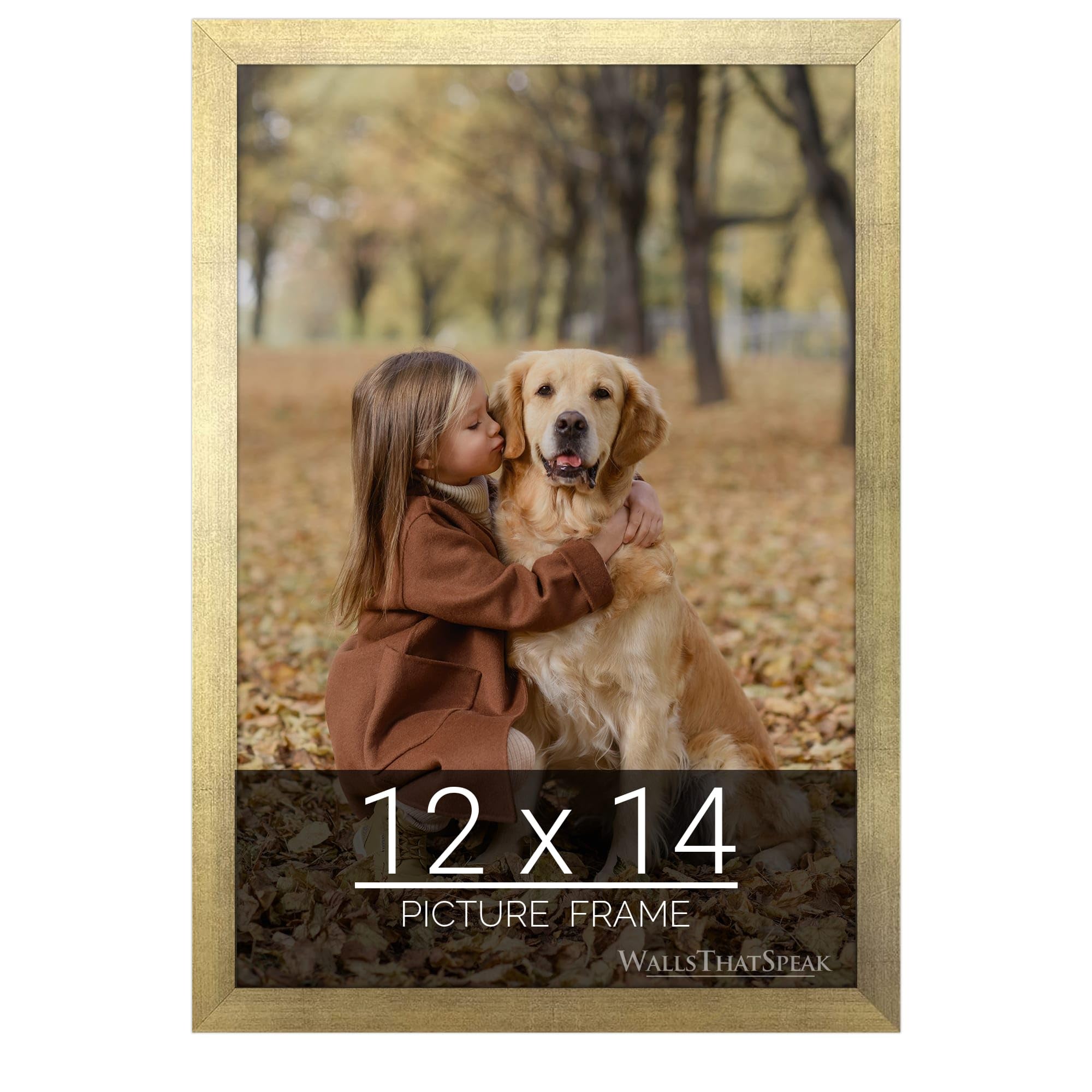 12x14 Gold Picture Frame for Puzzles Posters Photos or Artwork