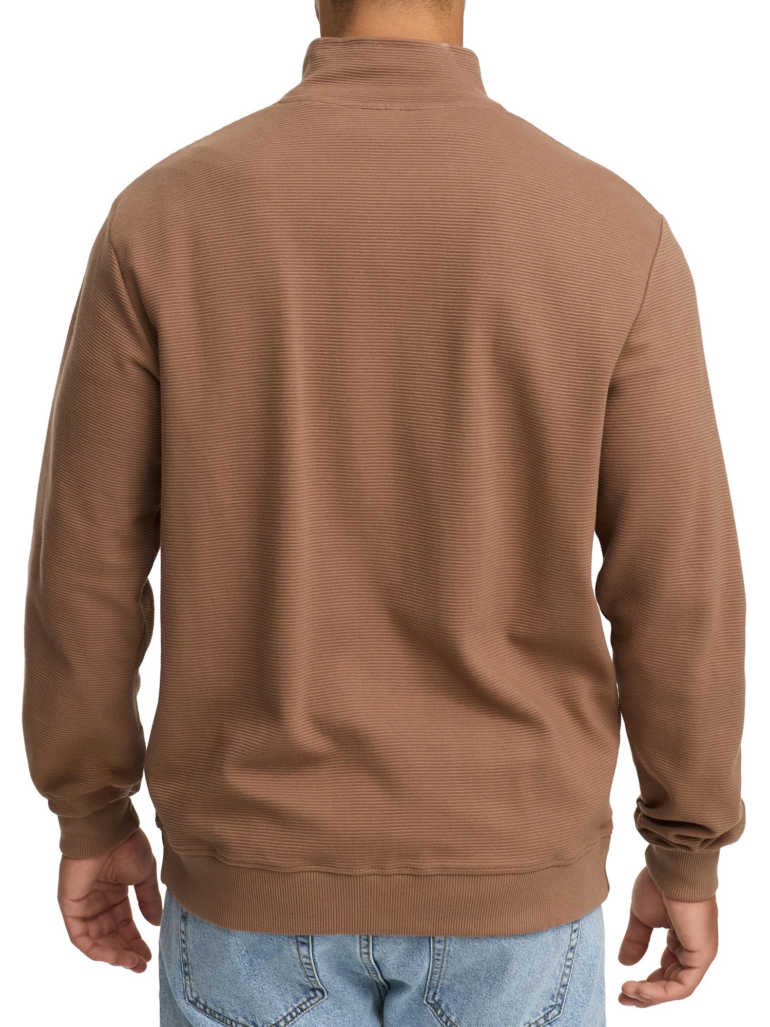 Indicode Chaqueta de punto INGuadalupe para hombre de algodón | Sudadera con puños RIPP para hombre