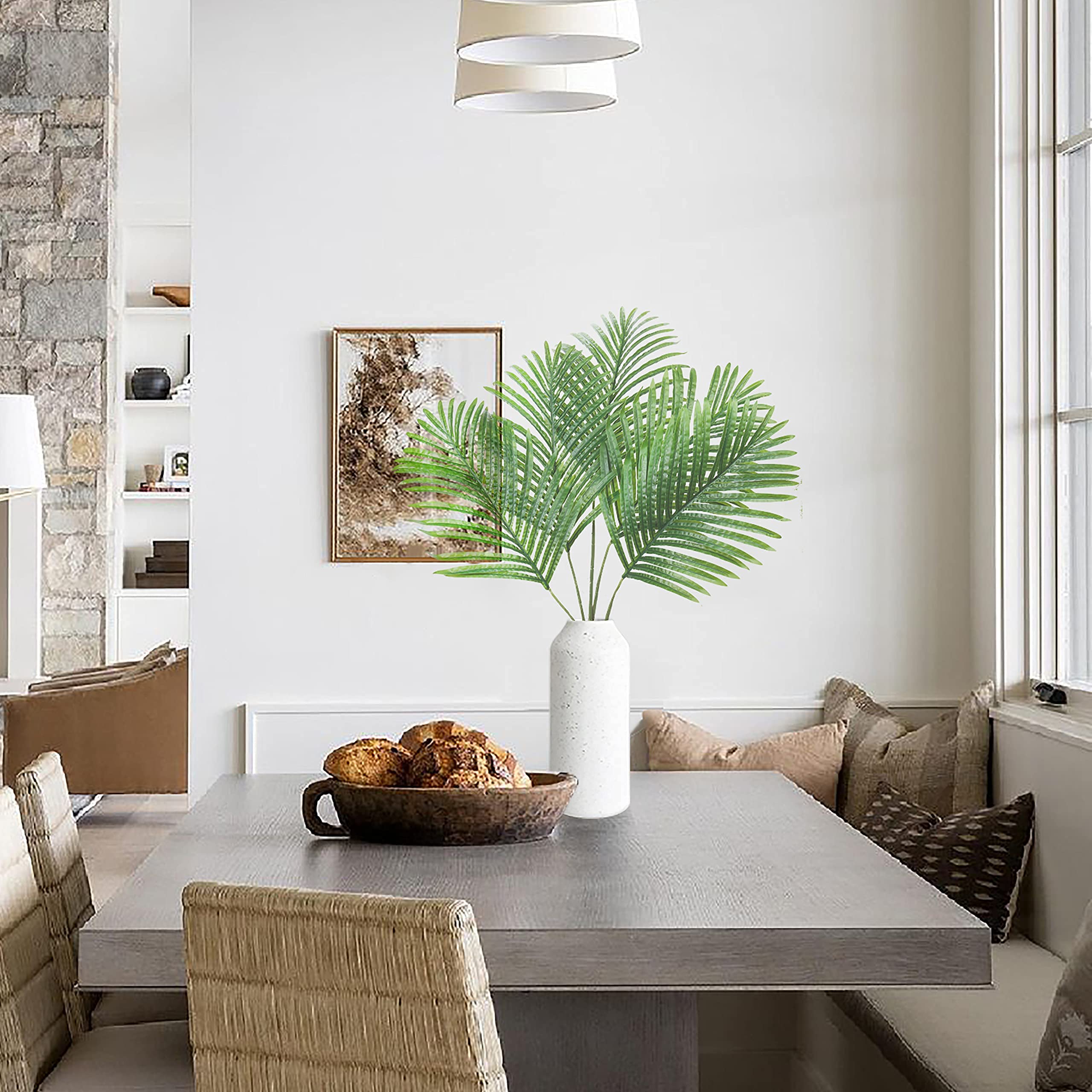 Large Artificial Palm Leaves Palm Fronds Tropical Leaves Areca Palm Branches Palm Leaves with