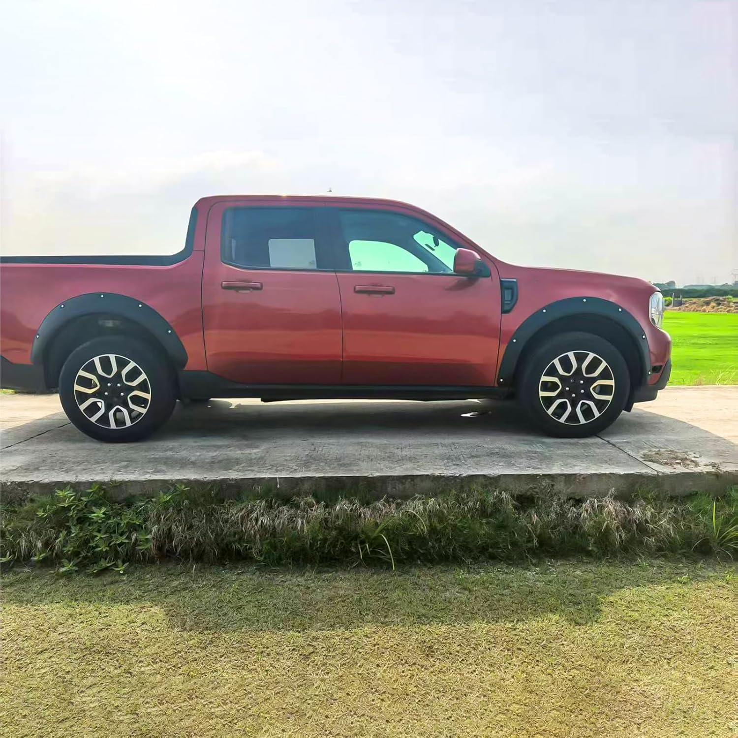 Wide Fender Flares for Ford Maverick 2022-2026 Bolt-Riveted Wheel Eyebrow Front & Rear Fender Trim