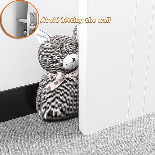 Miniatura 6 de Sanlykate Tapón decorativo de tela para puerta topes de puerta de 18 libras topes de puerta resistentes anticolisión para el hogar tope de libros