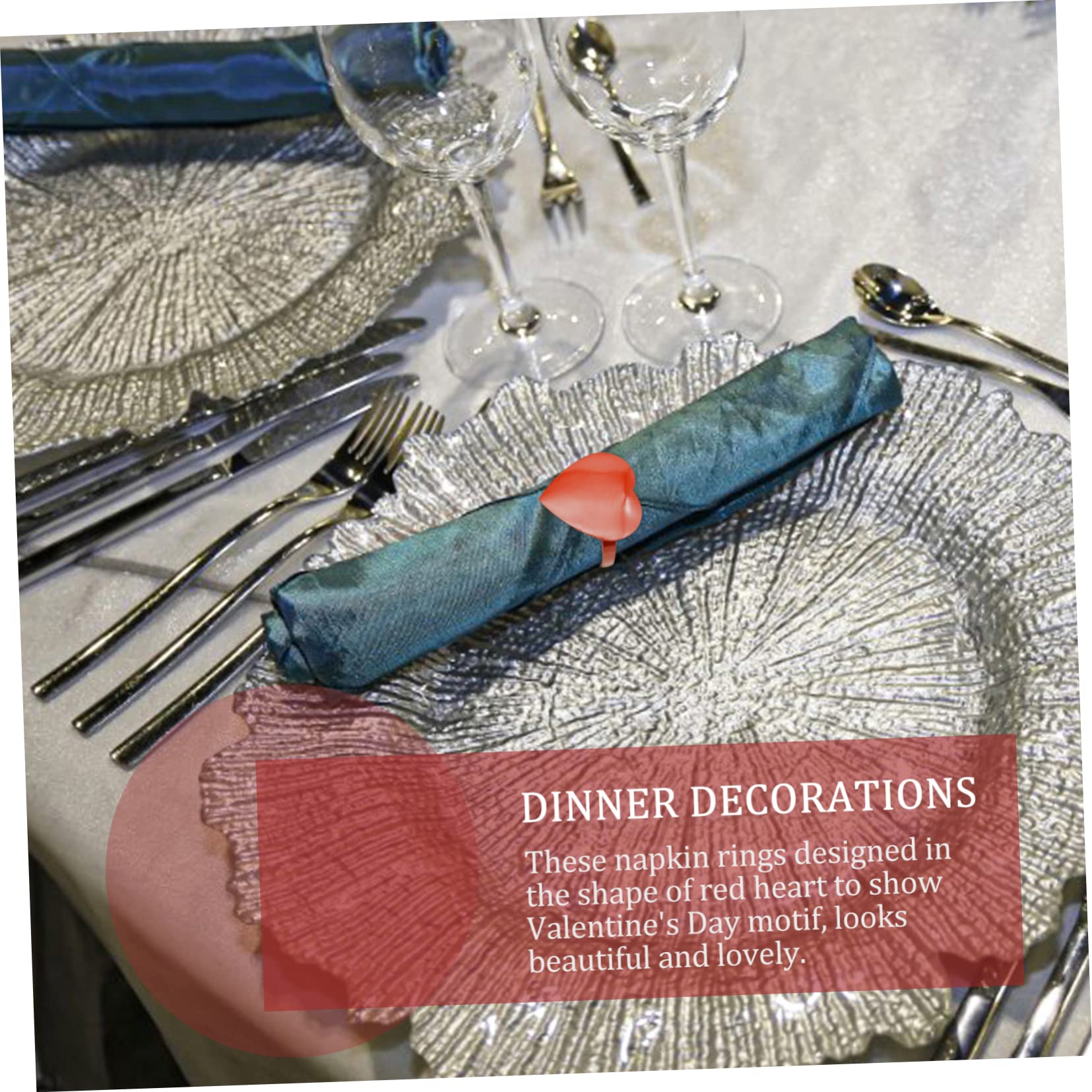 2 Sätze Herzförmige Für Valentinstag Hochzeit Und Besondere Anlässe Tischdekoration Für Unvergessliche Dinnerpartys 8 Stücke * 2