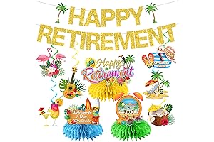 Dress Up Any Retirement Party with Vibrant Hawaiian-Themed Decorations