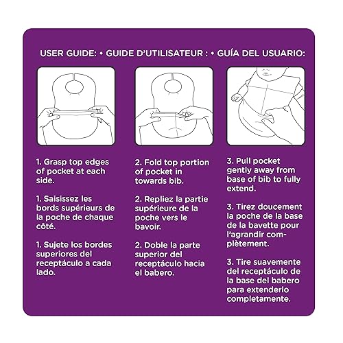Miniatura 7 de bibsters grande desechables baberos deMultiUnisex32CT