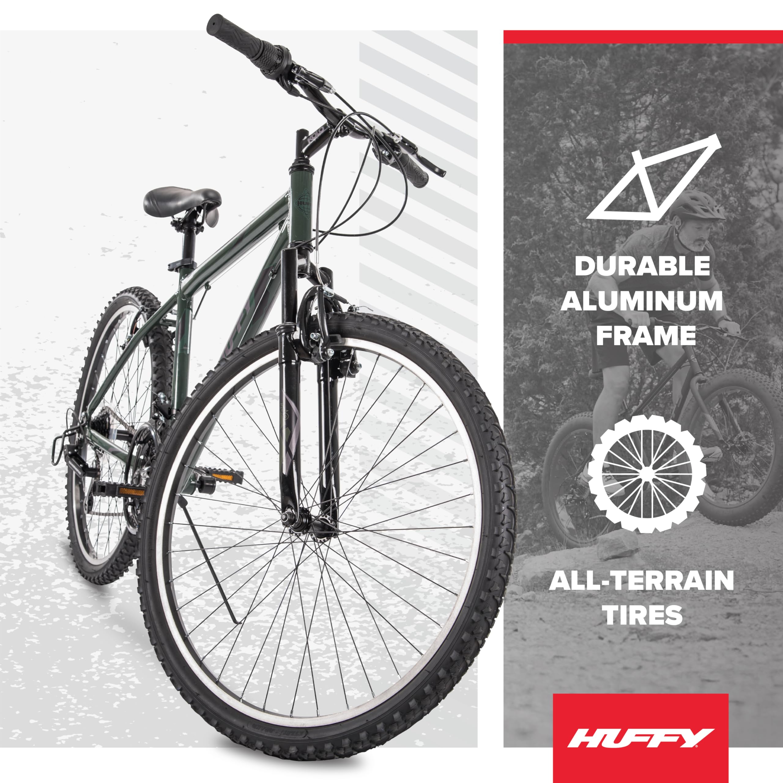 Amazon | Huffy ハードテール マウンテルトレイル バイク 24インチ 26