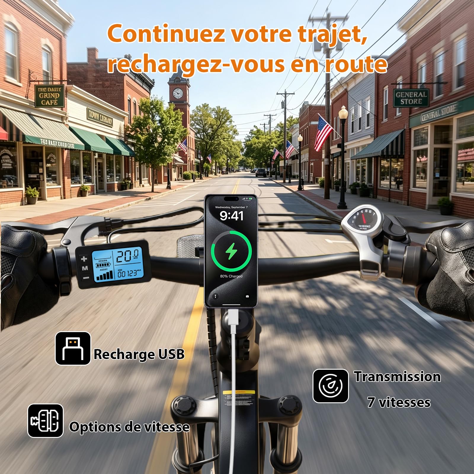 Vélo Électrique Adulte 26", Batterie Amovible 36V 15,6Ah, Autonomie 100 km
