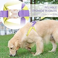 Vista 26 de No Pull Dog Harness and Leash Set, Step in Dog Halter Harness with Poop Bag Holder, Adjustable Lightweight Cotton Straps Suitable for Small Medium