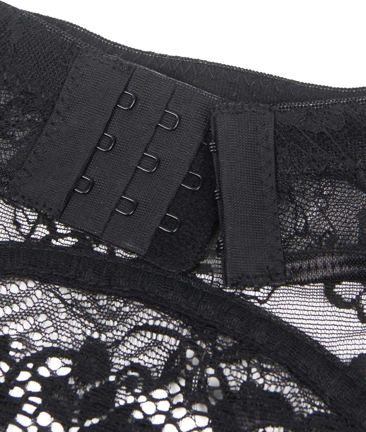 ohyeah Garter Belt for Thigh Highs Stockings 4-Strap Easy Clip Clasps Sexy Mesh Suspender Plus Size Garter Lingerie (No Sock) - Image 5