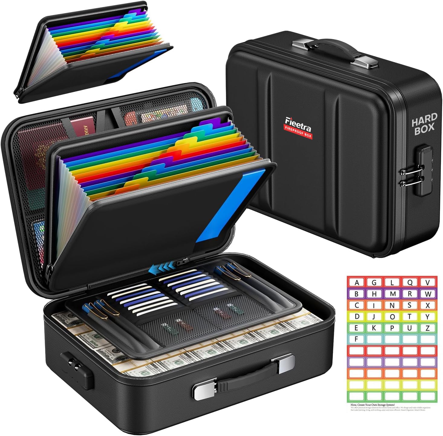 Photo 1 of Fieetra Fireproof Document Box with Lock