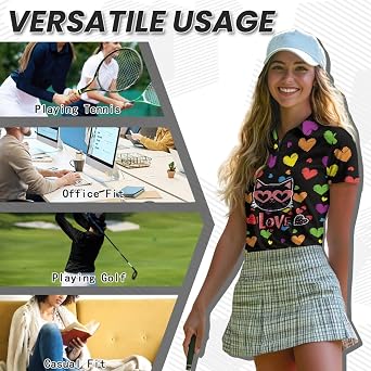 Women Golf Shirts for Ladies Polo Shirts
