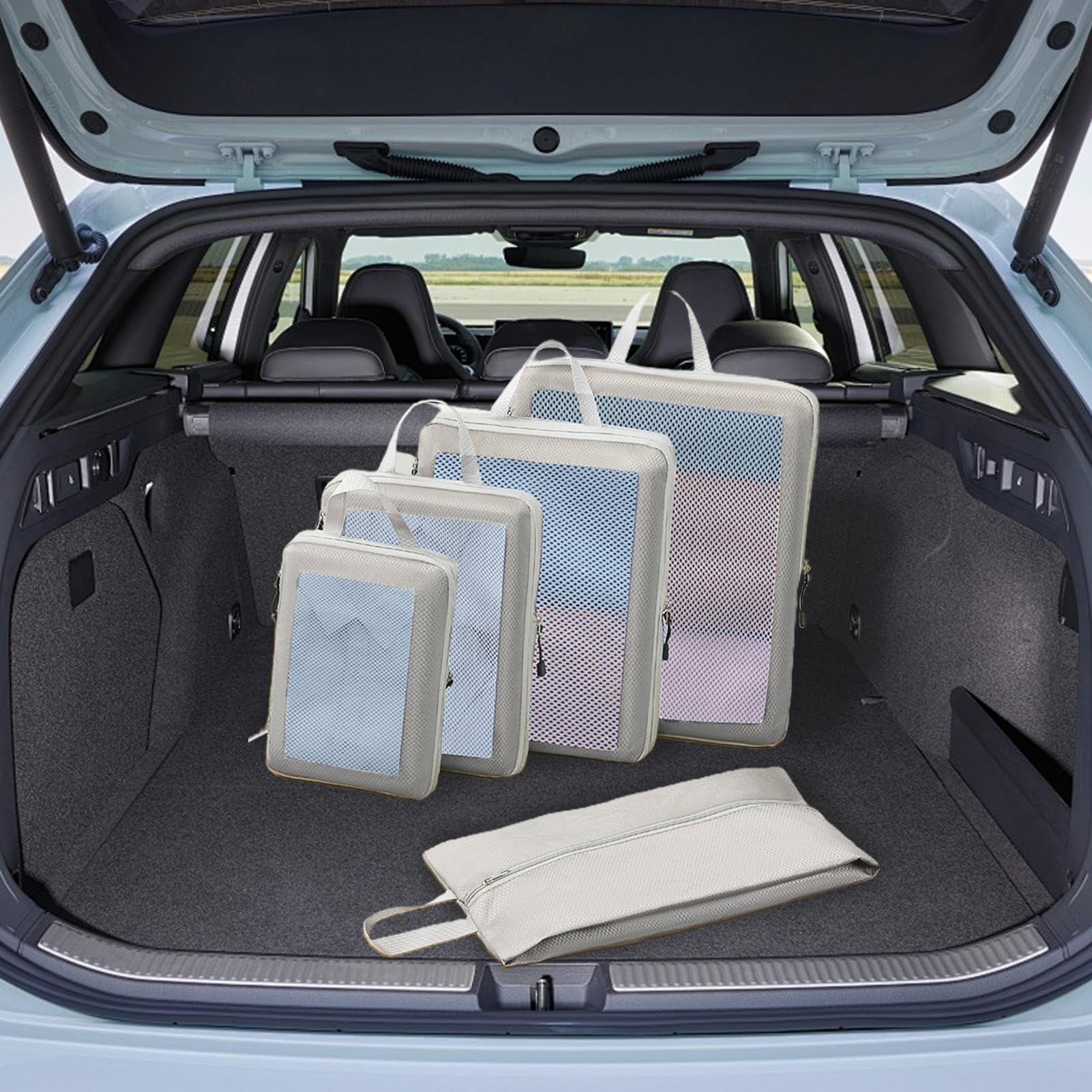 Borsa a compressione manuale, borsa organizer per valigie