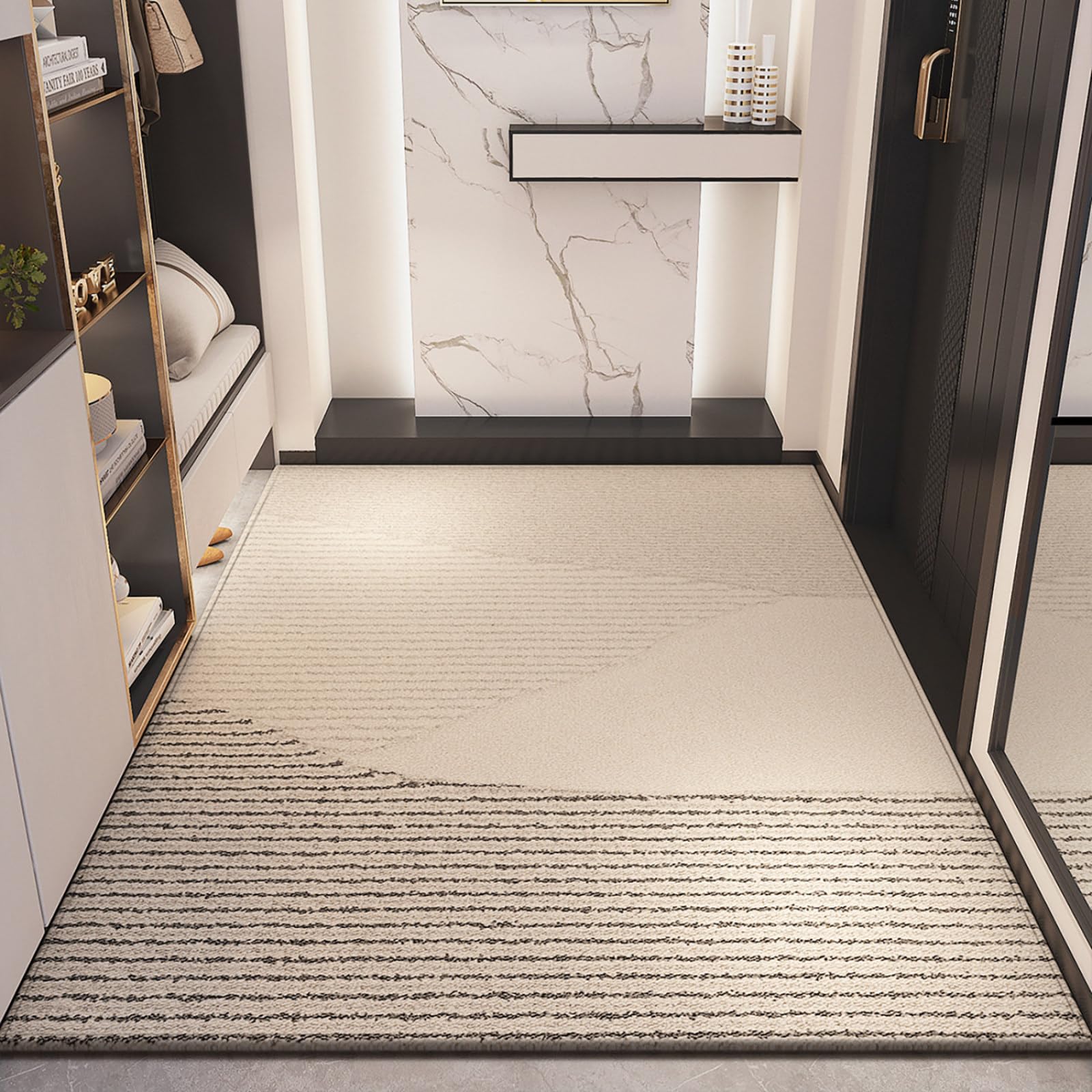 Tapis entrée antidérapant pour stopper la saleté, paillasson extérieur lavable en machine