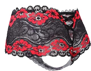 Floral Lace Crossover Boyshorts