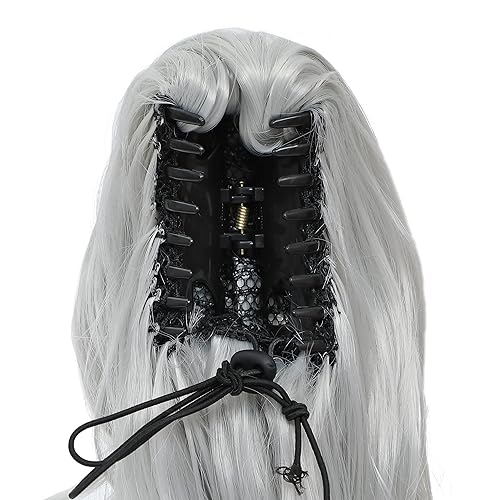 Miniatura 6 de SWACC Extensiones de cola de caballo sintéticas con clip de garra de 24 pulgadas de largo, extensiones de cabello sintético con clip para cola de