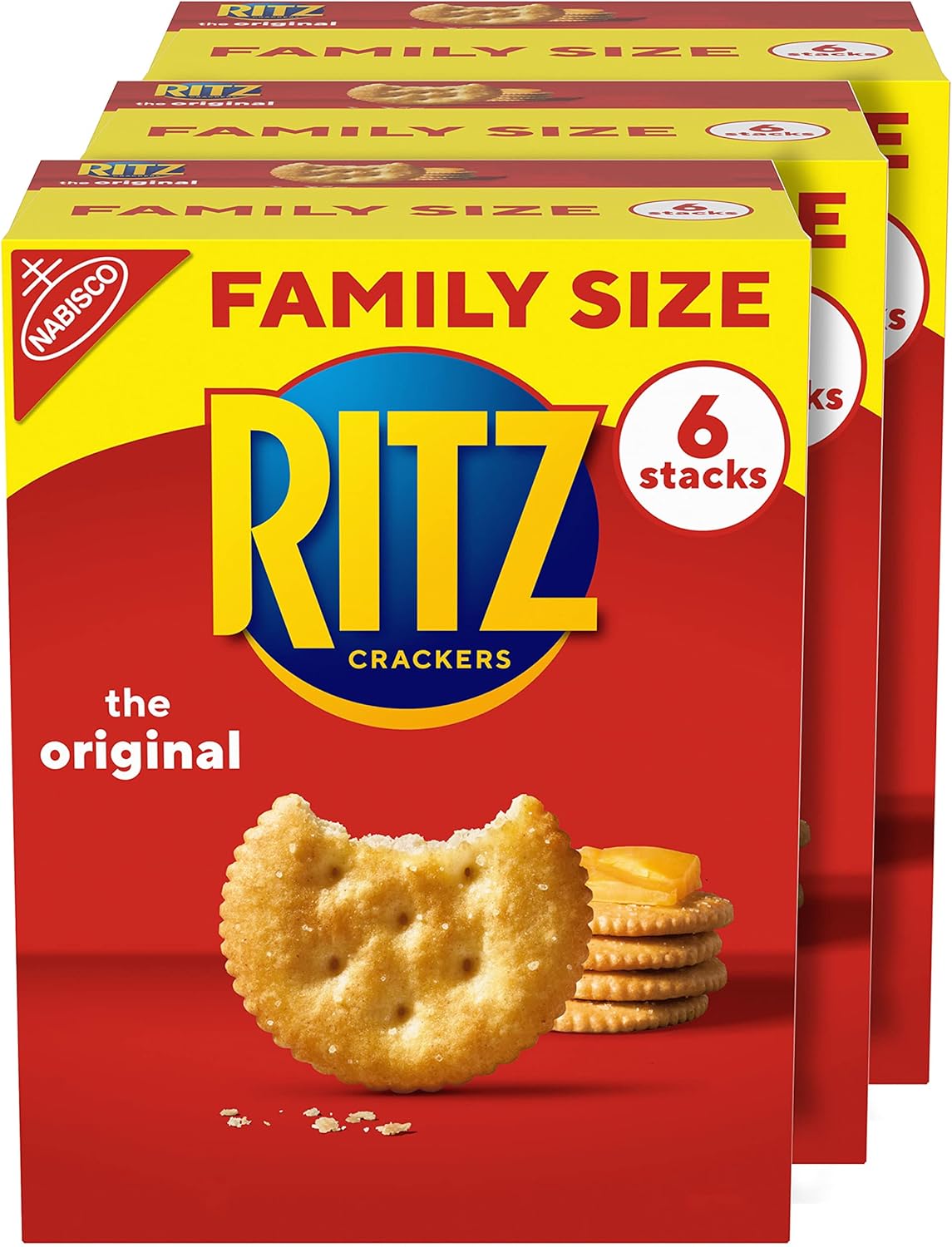 RITZ Original Crackers, Family Size, 3 Boxes
