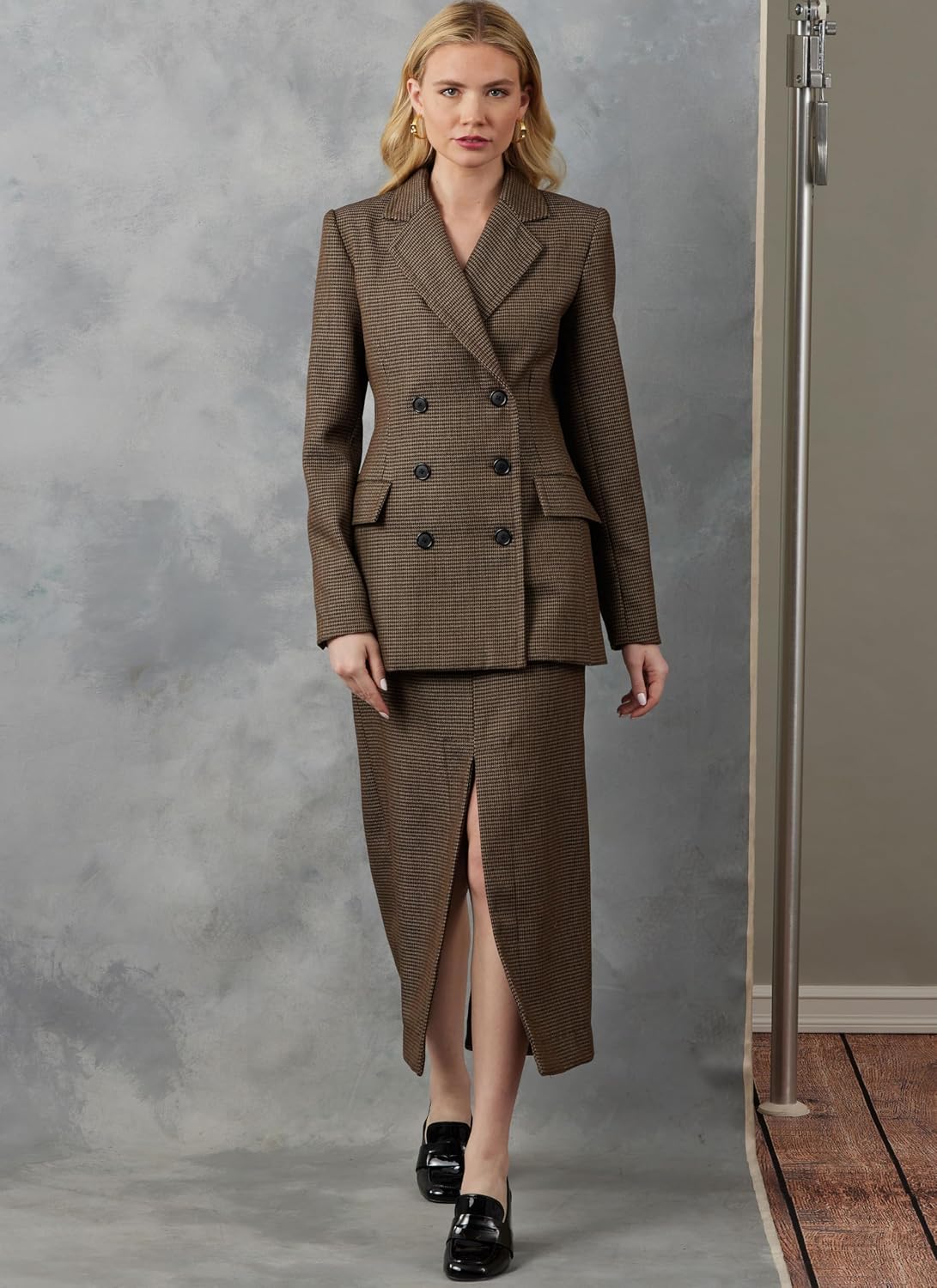 Vogue V2056Y5 Misses' Lined Semi-Fitted Jacket and Unlined Semi-Fitted Skirt Sewing Pattern Packet, Design Code V2056, Sizes 18-20-22-24-26