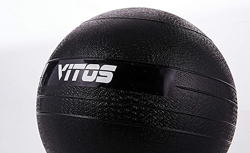 Miniatura 4 de Vitos - Pelota medicinal para ejercicios de fitness, de 10 a 70 libras, resistente y con peso para gimnasio, para entrenamiento en cruz, para
