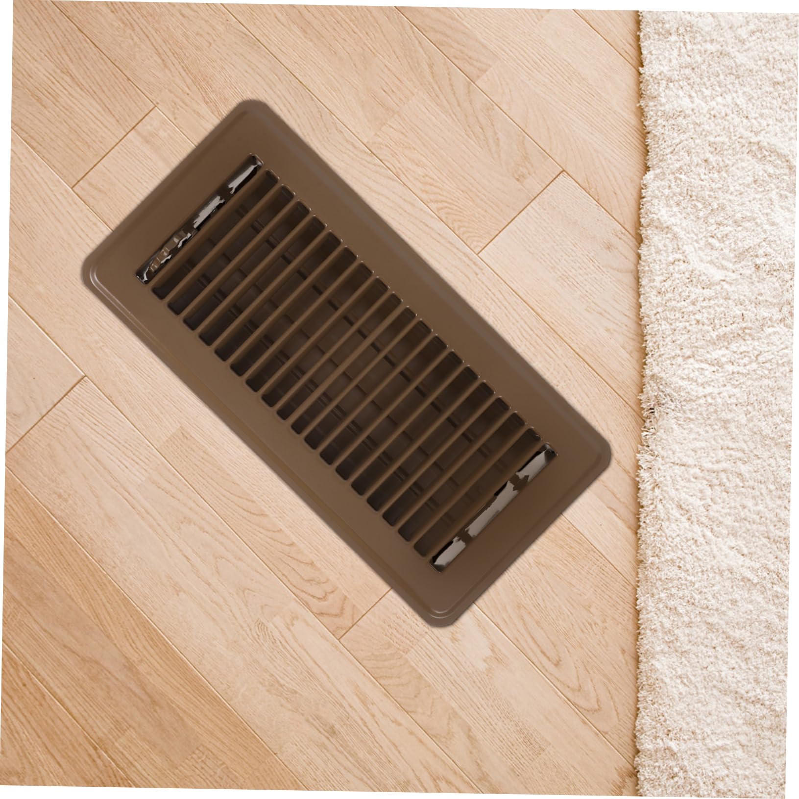 Griglia di Ventilazione Prese D'aria in Ferro Marrone per Pavimento Facili da Installare Multiuso per Edifici Industriali e Commerciali per Condizionamento