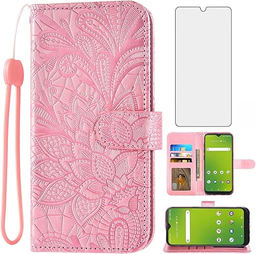 Asuwish Funda para teléfono Cricket Dream 5GInnovate 5GAT&T Radiant Max 5GFusion 5G con protector de pantalla de vidrio templado y cubierta de
