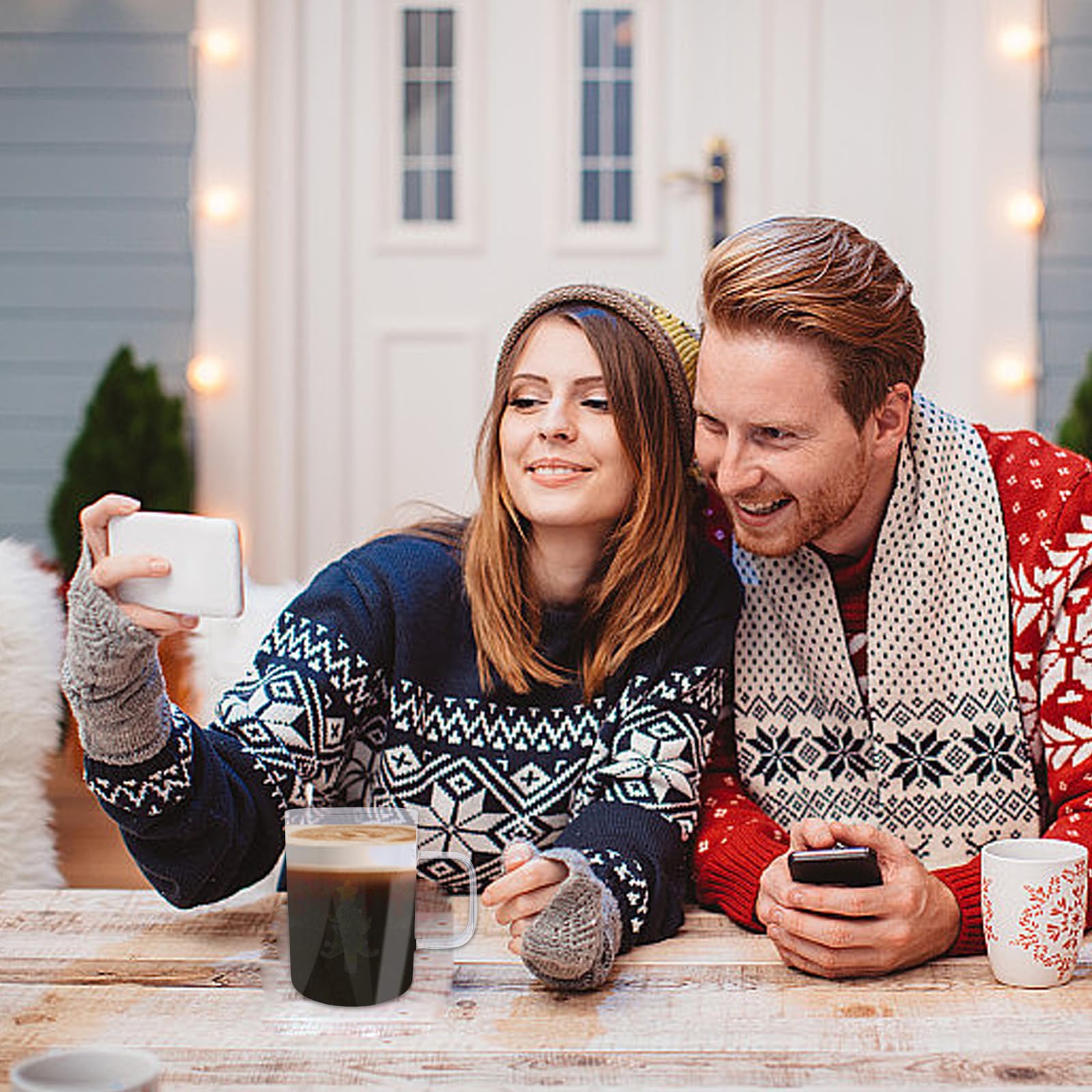 Unique Christmas Tree Glass Water Cup Safe Christmas Tree Glass Water Cup With Candy Cane Accent For Family Gatherings
