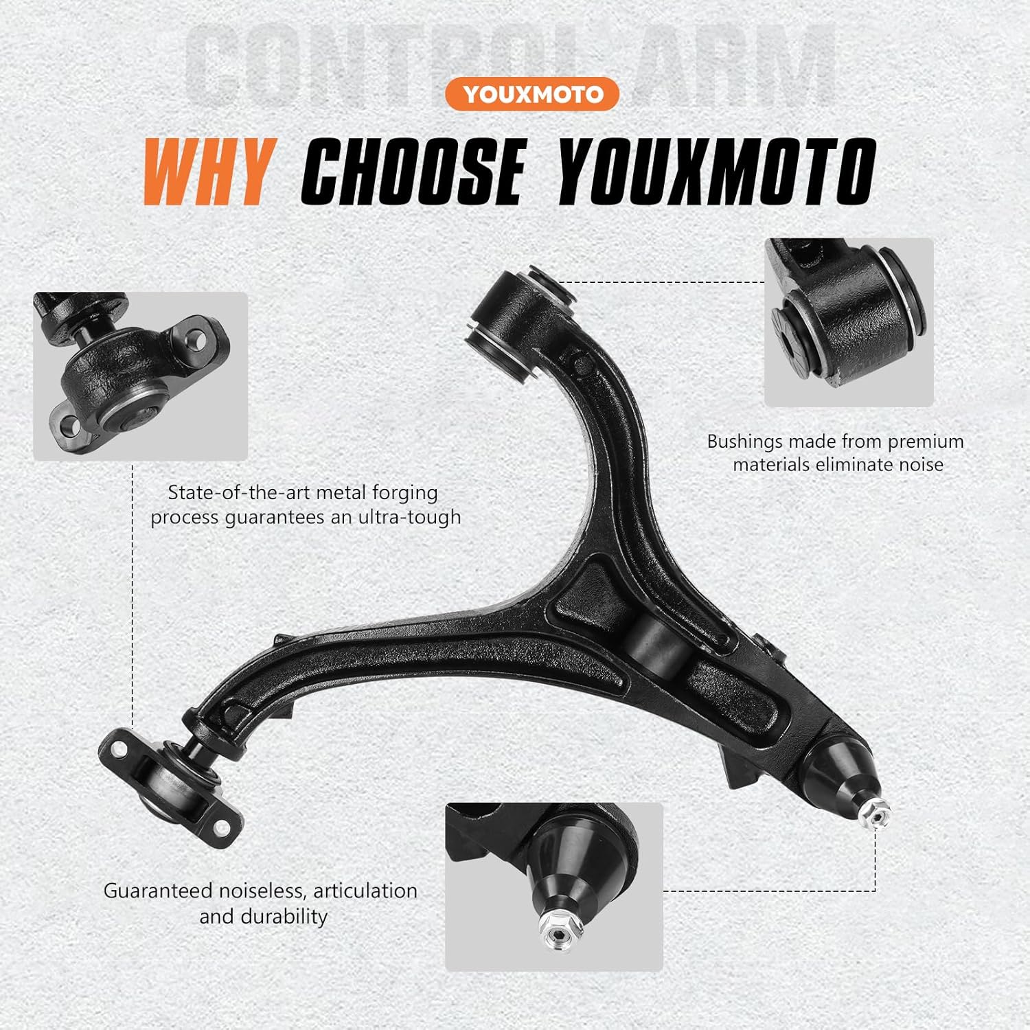 Front Upper & Lower Control Arms Fit for Jeep Commander 2006-2010, Grand Cherokee (Excludes SRT8) 2005-2010, 12PCS Suspension Kits