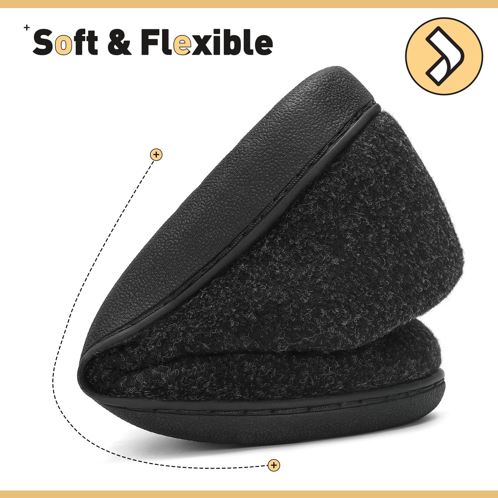 Mishansha Pantofole Inverno Calde in Memory Foam Ciabatte da Casa Comode Antiscivolo Unisex-Adulto Gr.36-47