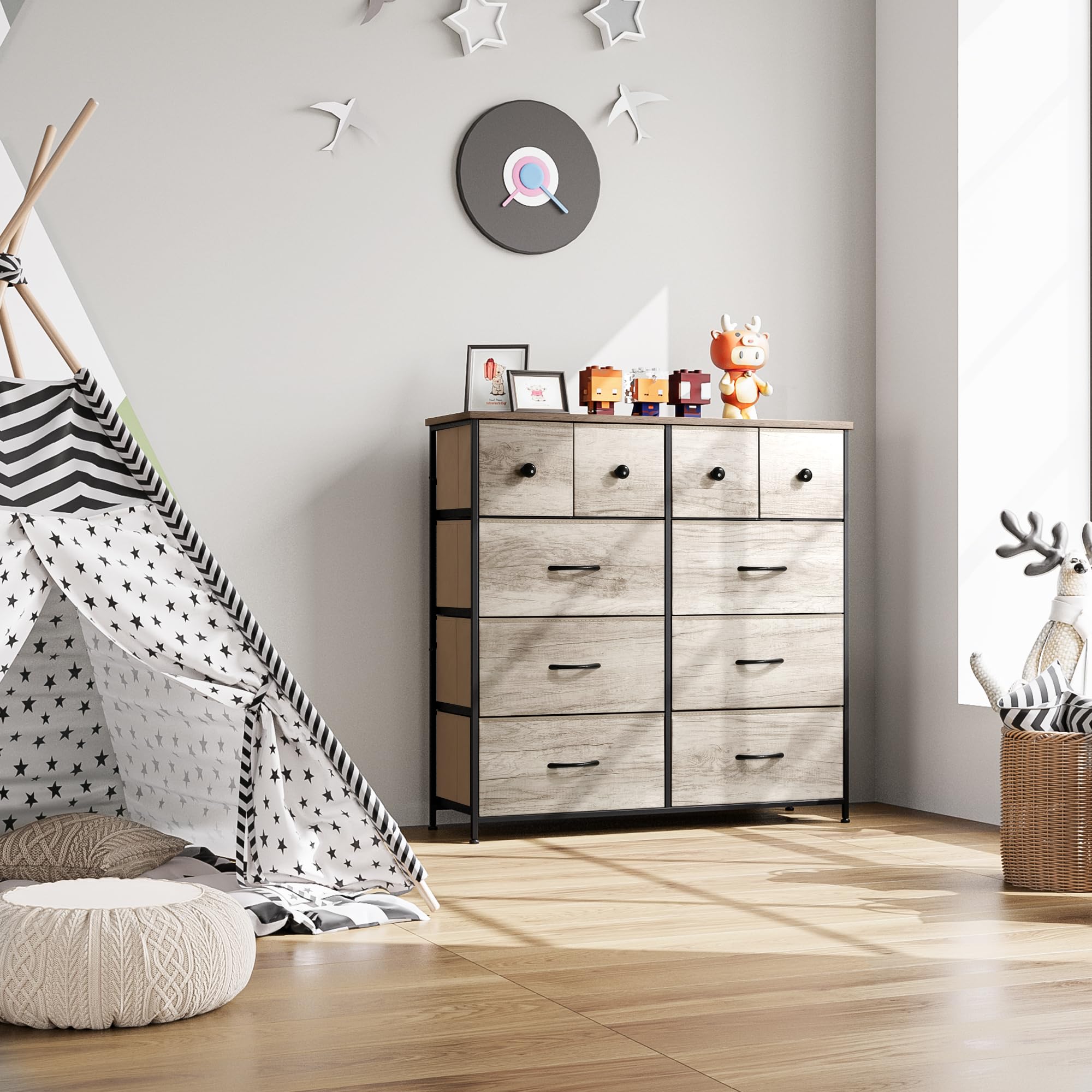 Amazon｜Nicehill タンス 収納チェスト リビング 収納 衣類収納 大容量