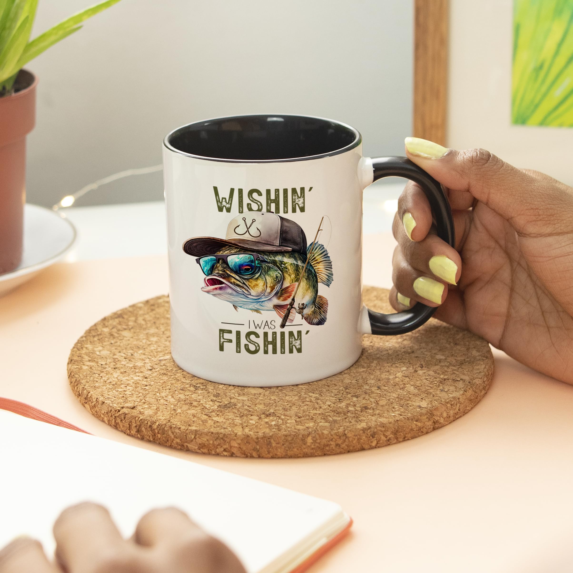 11 oz color rim coffee mug RETRO main image 1