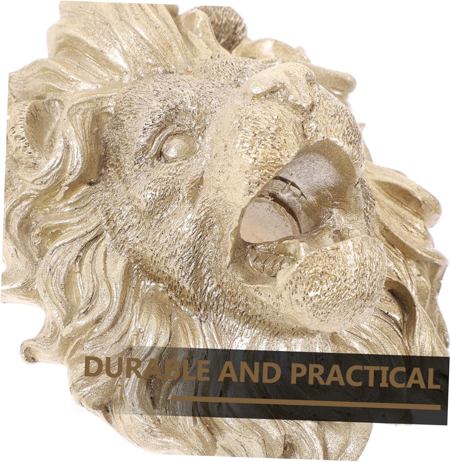 Outdoor Lion Head Fountain Nozzle Durable Wall-Mounted Sprayer for Garden and Courtyard Easy Installation for Decorative Water Features