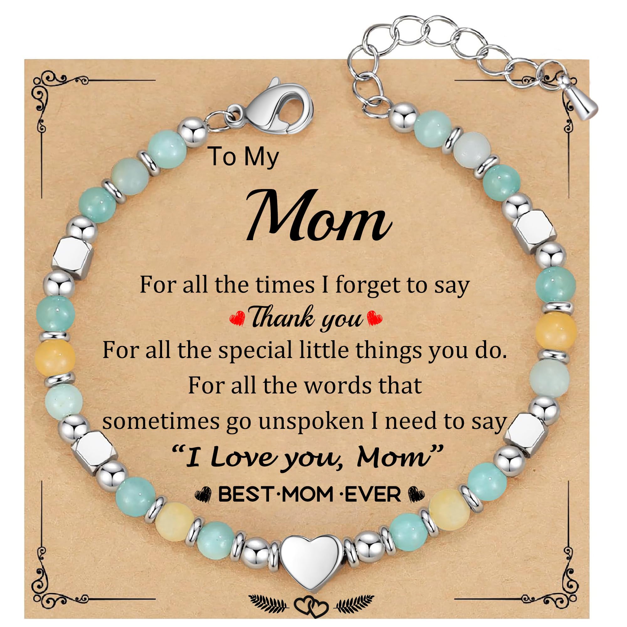 Best Friend Bracelet Gifts for Women Sister Bestie, Christmas Gift for Teens Mom Daughter Granddaughter Birthday Gift for Her Stocking Stuffers