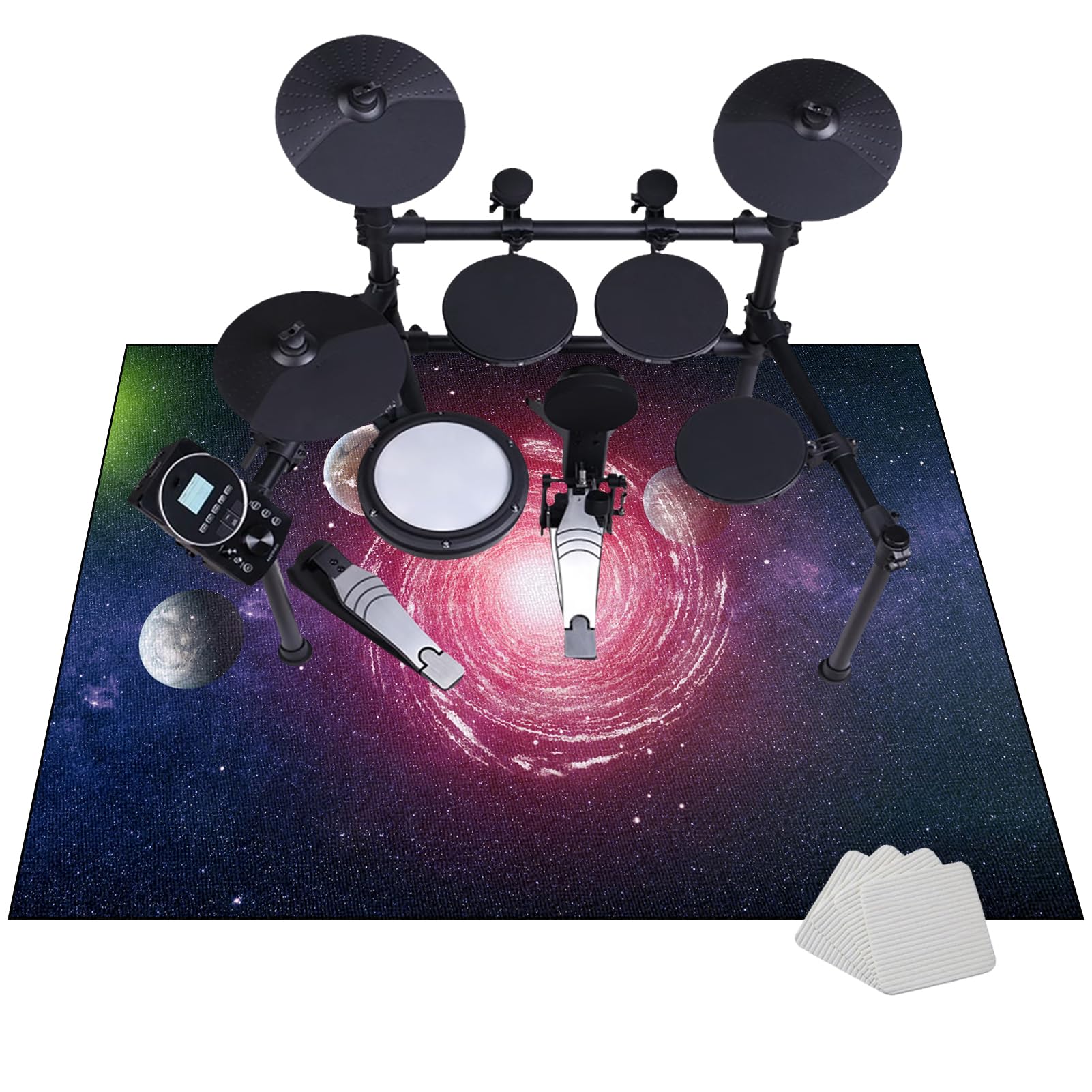 160 x 120 cm Tapis pour Batterie et Percussions - Tapis de Tambour