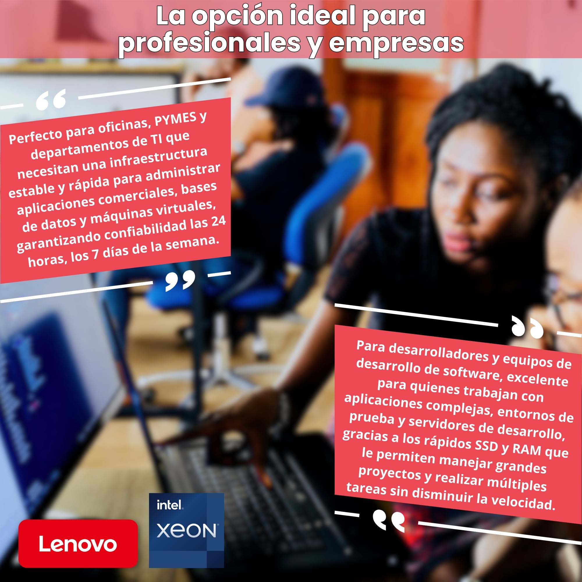 Lenovo ThinkSystem ST50 Server – Intel Xeon E-2224G CPU, 16 GB ECC RAM, 2 × 1 TB SSD, Win Server 2025 Standard (Reacondicionado)
