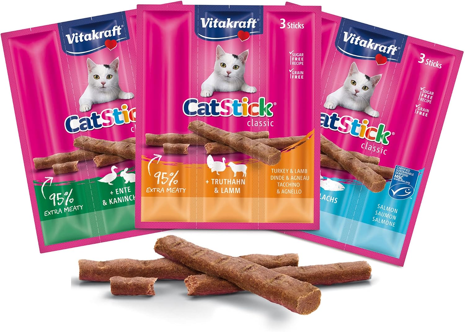 Vitakraft Cat-stick Mini - 20 Pack (Lamb)