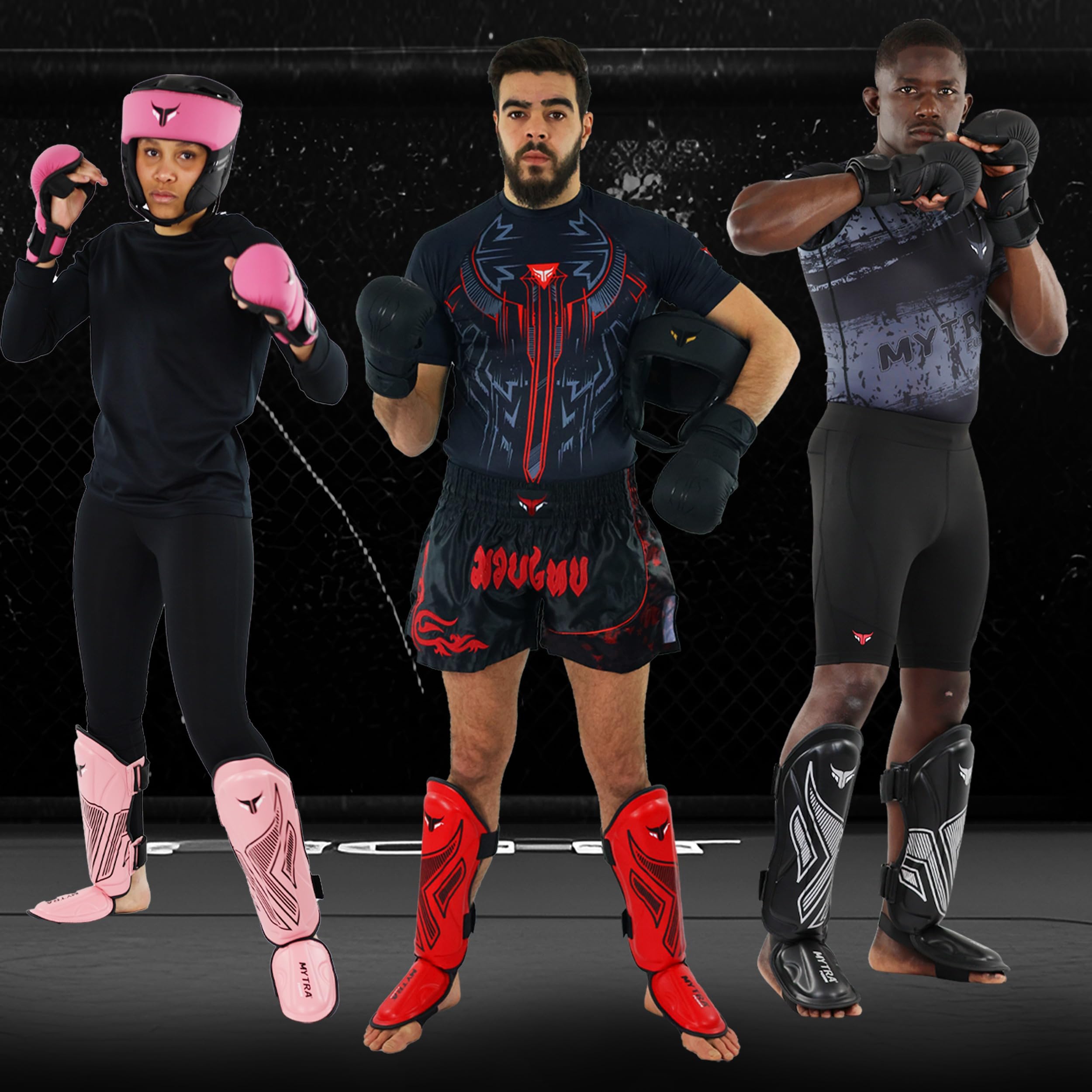 Mytra Fusion Adult Shin Pad, Shin Protector, Shin Guard For Boxing, MMA, Muay Thai, & Martial Arts Training