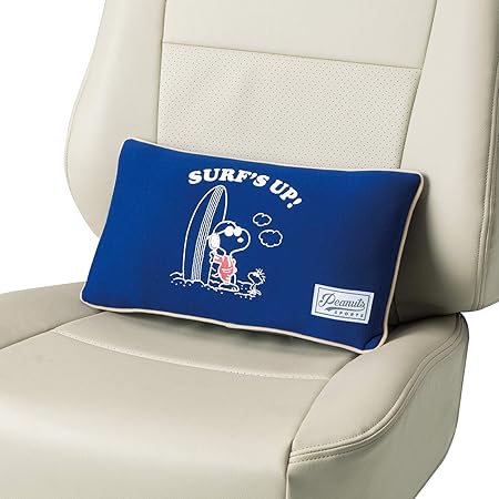 Amazon ボンフォーム シートクッション スヌーピー スヌーピーサーフ 軽 普通車 腰当 背当 丸洗いok コシアテ10xx38cm ネイビー 5622 30nv シートクッション 車 バイク