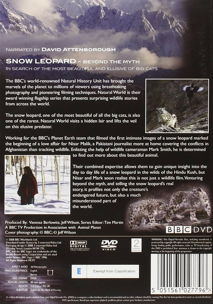 Amazon.com: Natural World Snow Leopard [Import anglais