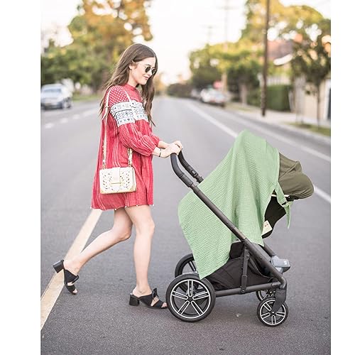 Miniatura 118 de Konssy Funda de lactancia de muselina para lactancia materna, transpirable, 100% algodón, con aro rígido para delantal de lactancia, toldo multiusos