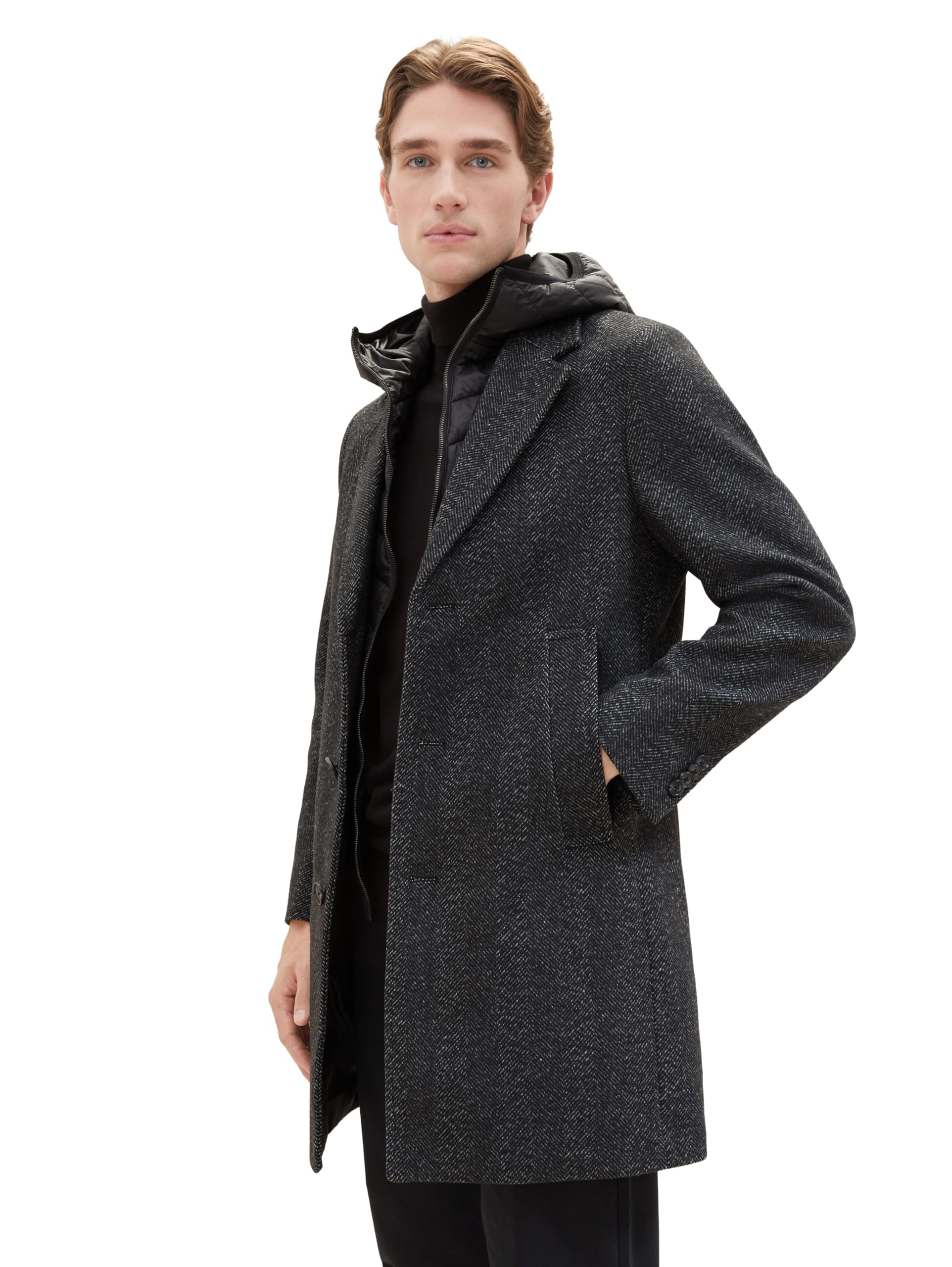 TOM TAILOR - 1037348, Cappotto di Lana Uomo