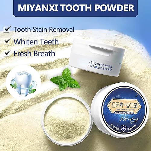 Miniatura 2 de 2PCS Miyanxi Tooth Powder, Teeth Whitening, Miyanxi Teeth Whitening Powder for Tooth Whitening, Tooth Whitening Effective Remover Stains from